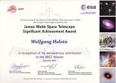 Urkunde JWST